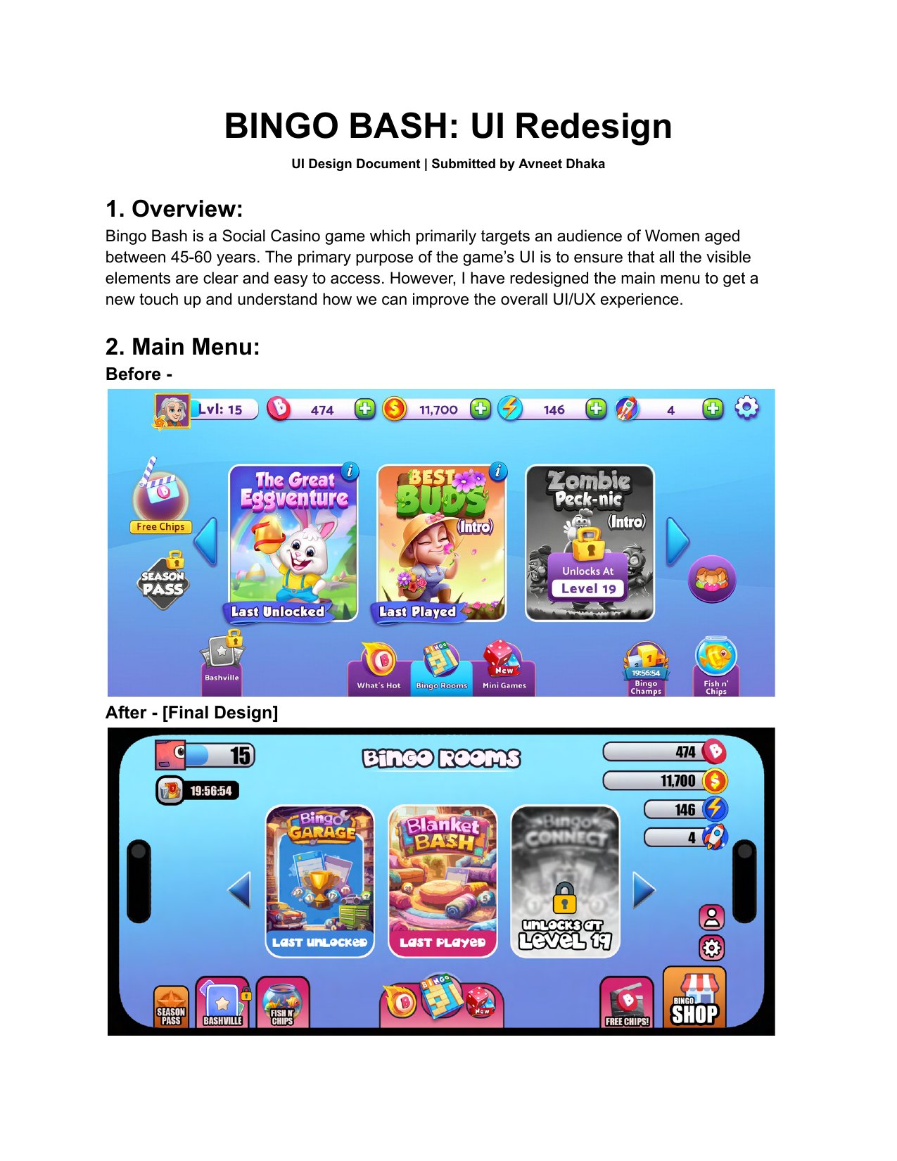UI Redesign, page 1 of 7